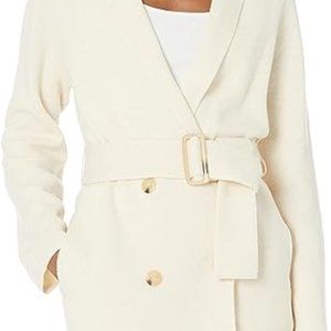 Vince Sweater Coat, Size Small, Cream